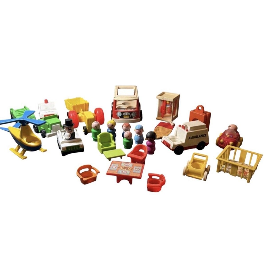 Vintage Fisher Price Little People Lot